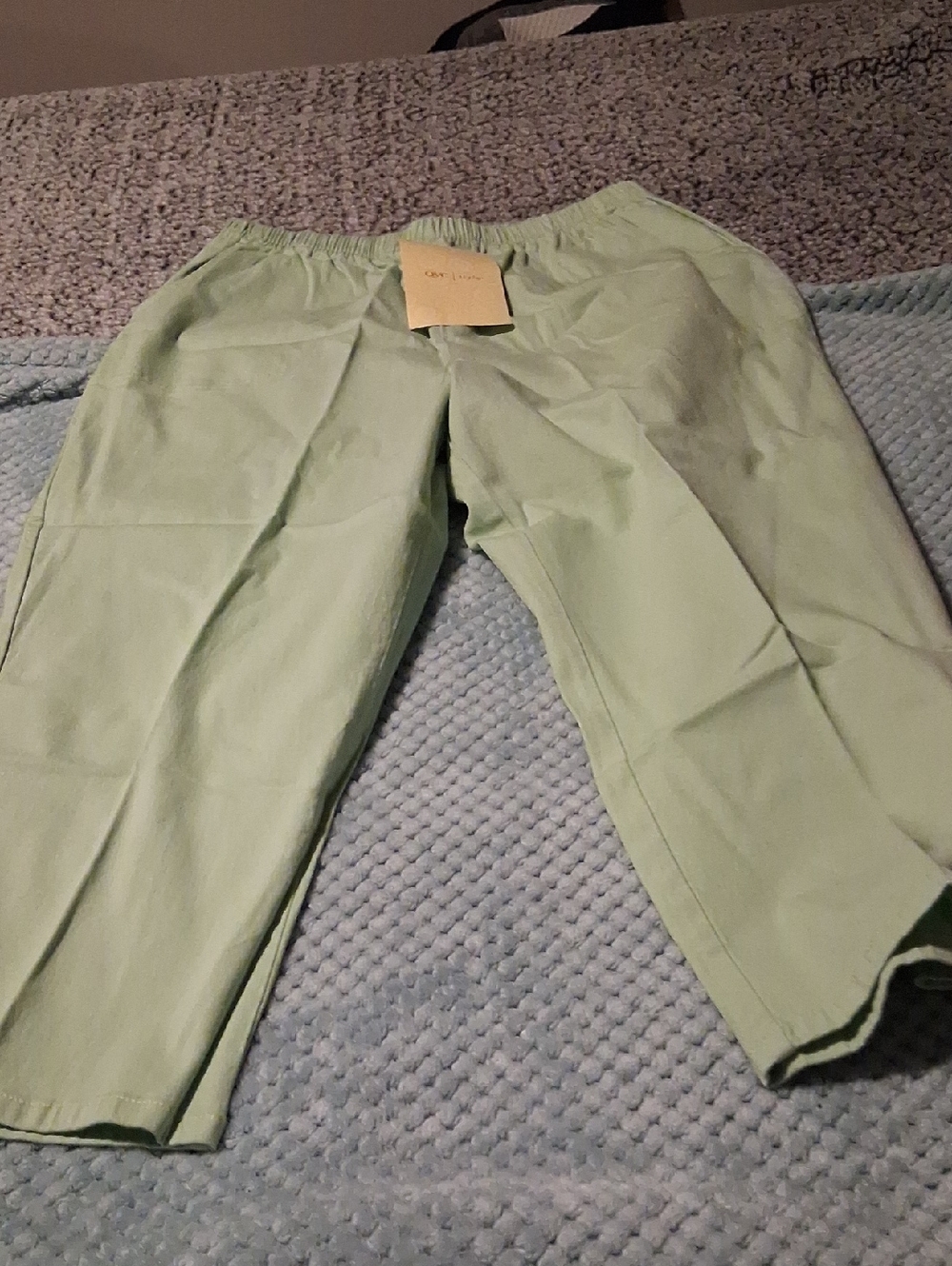 Denim&Co Light Green Women's Capris